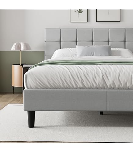 IKEA  NYVOLL ダブルベッド　フレームのみ Amazon | IKEA(イケア) NYVOLL ベッドフレーム ライトグレー | IKEA
